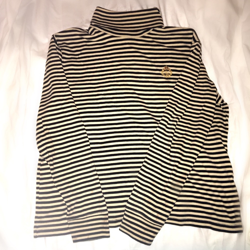 Lauren By Ralph Lauren Striped Turtleneck